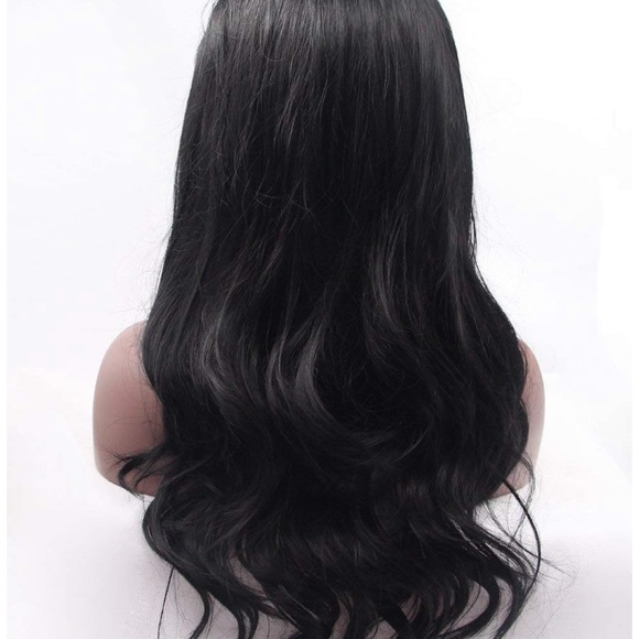 ?Kelli 18” BLACK GLUE-LESS NATURAL WAVE WIG *NWT* main image 6